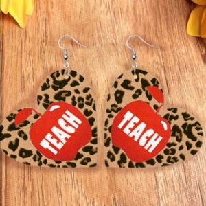 Heart Shaped Dangle Earrings
